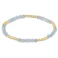BLISSFUL PATTERN 2.5MM BEAD BRACELET - AQUAMARINE