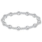 Classic Serenity Pattern 6mm Bead Bracelet - Sterling Silver