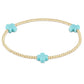 Turquoise 2mm Gold Cross