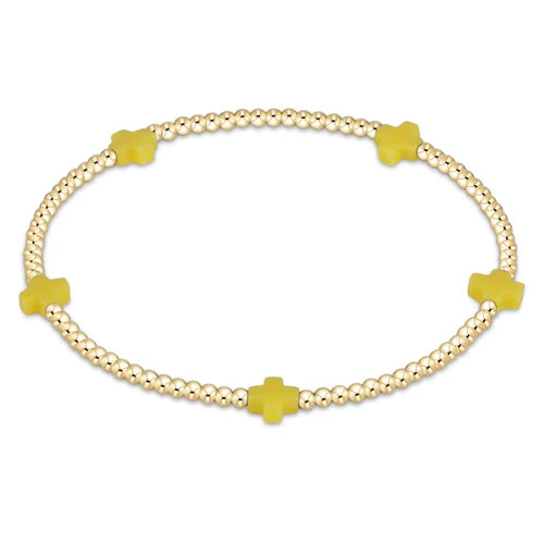 2mm Mini Cross Yellow Gold