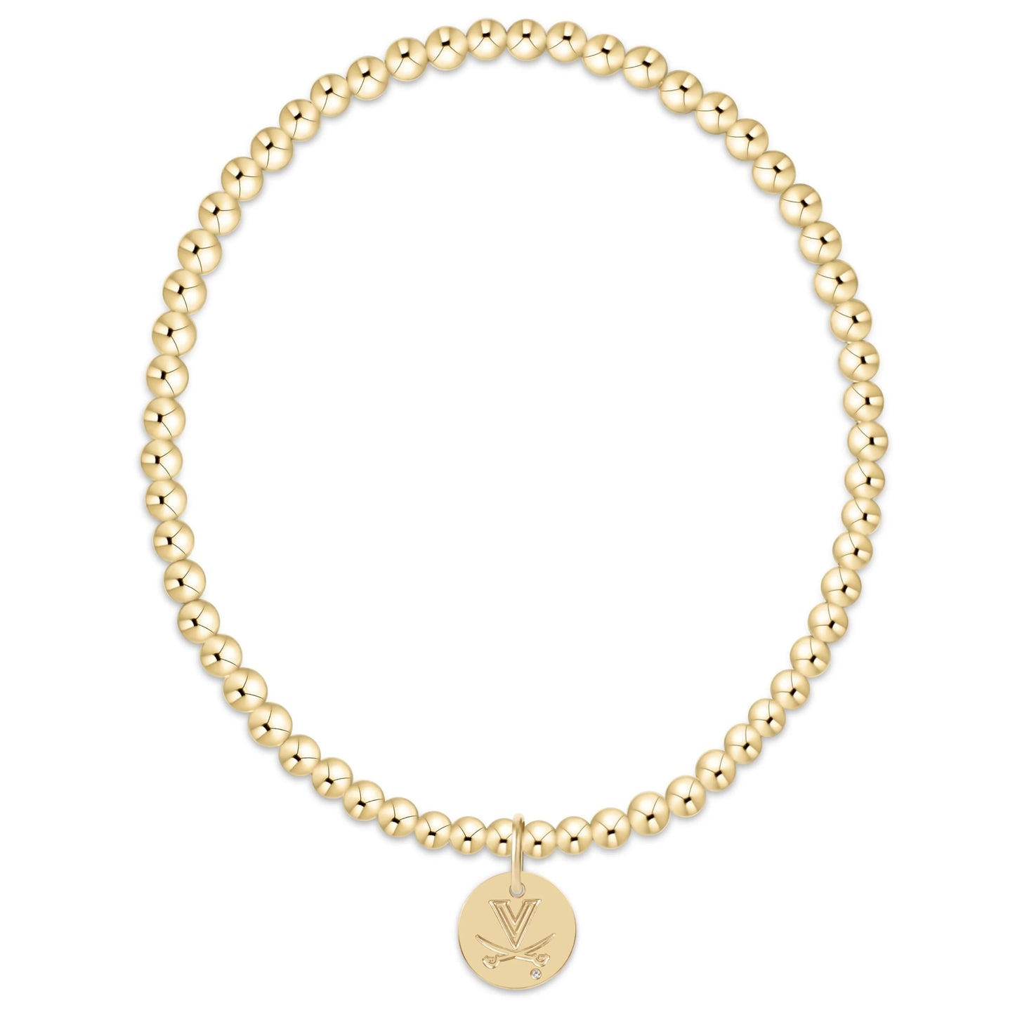 eCollegiate Classic 3mm Bracelet - UVA Disc