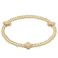 Signature Cross Gold 3mm Bracelet