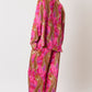 Satin Cheetah Pajama Top -