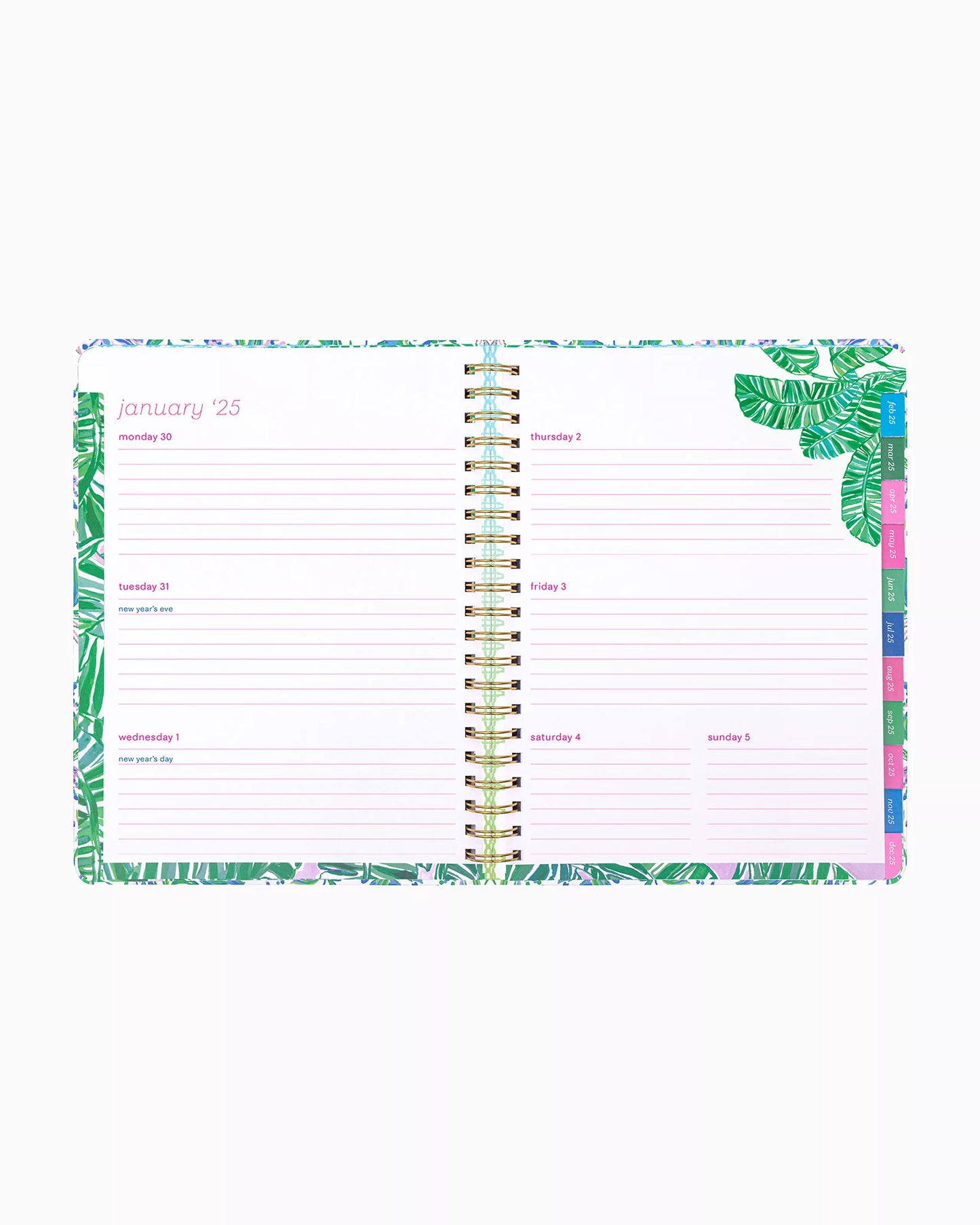 2024-2025 17 Month Jumbo Agenda - Lunar Blue A Lil Nauti Engineered Agenda