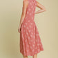 Rose Leaf Midi Dress