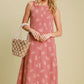 Rose Leaf Midi Dress