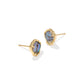 BRYNNE SHELL STUD EARRINGS GOLD ABALONE