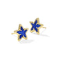 Cassidy Stud Earring Gold Cobalt Illusion