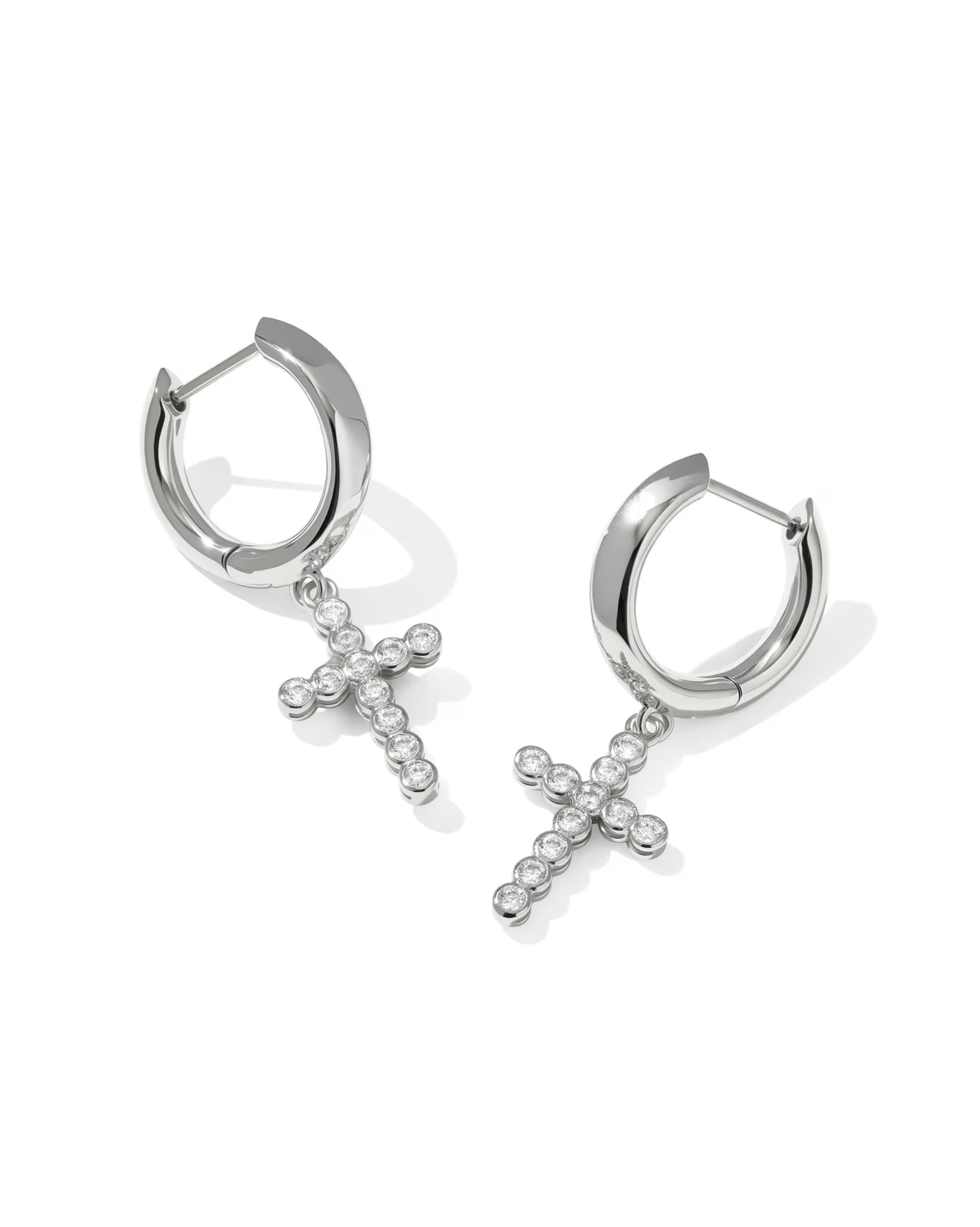 Silver Huggie Earrings