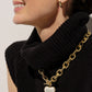 Haisley Heart Statement Necklace - Gold