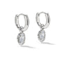 Mini Luxe Elle Rhod White CZ Huggie