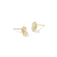 Mini Luxe Elle Gold CZ Stud