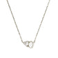 TATUM SHORT PENDANT NECKLACE SILVER NEUTRAL MIX