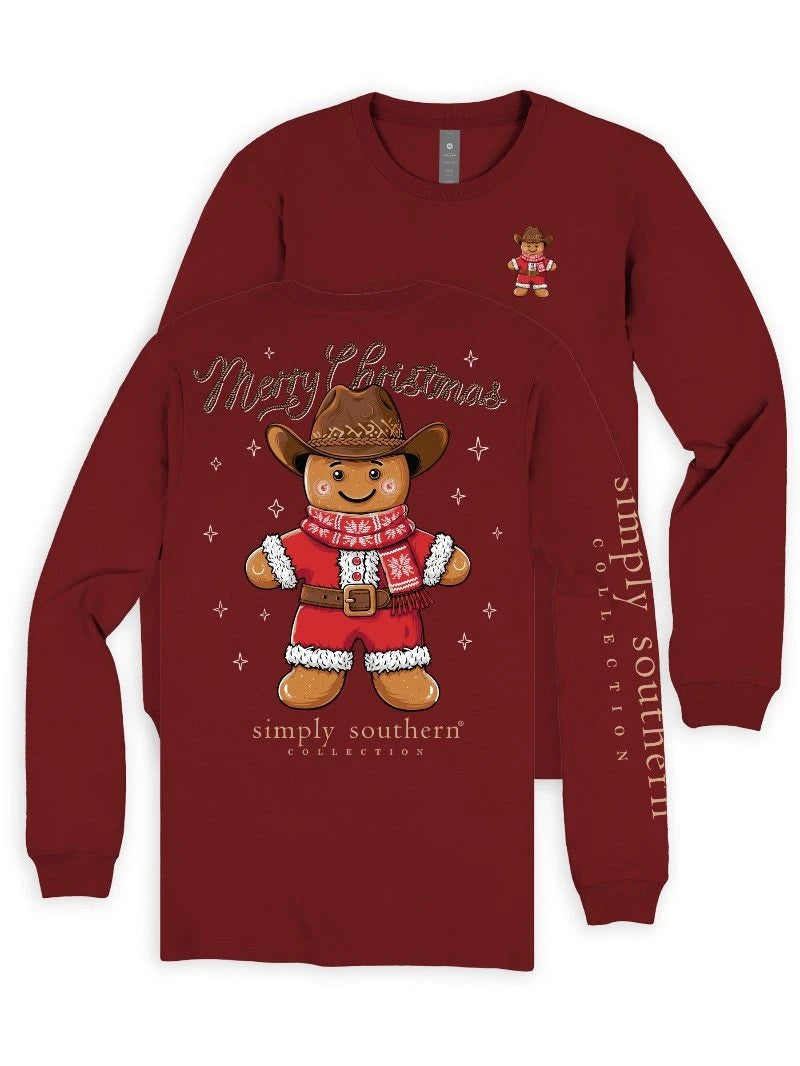 Cowboy Gingerbread LS Tee