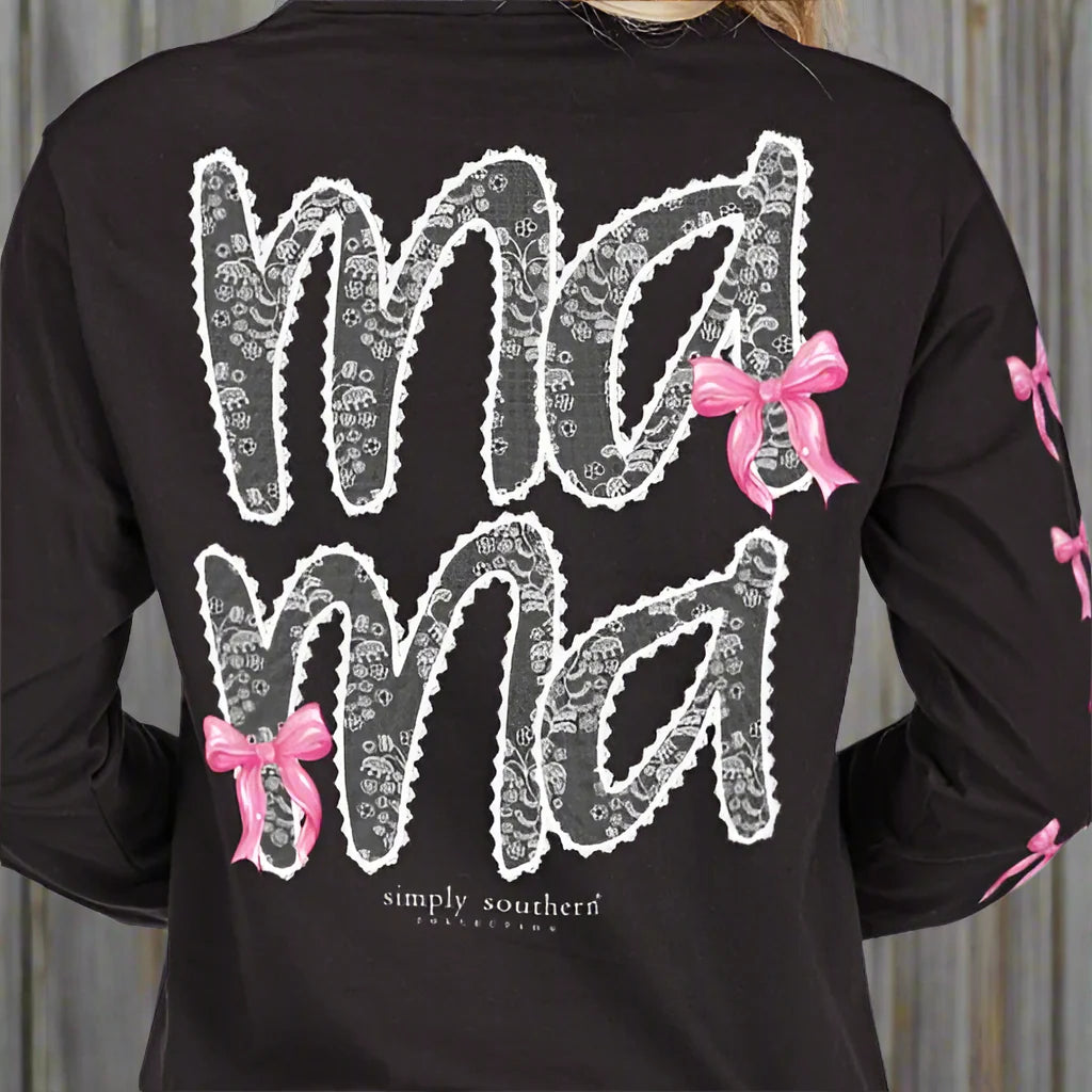 Mama Lace LS Tee