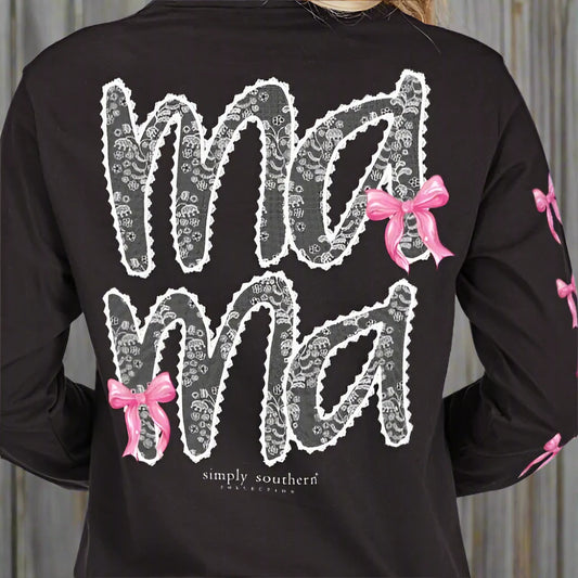 Mama Lace LS Tee