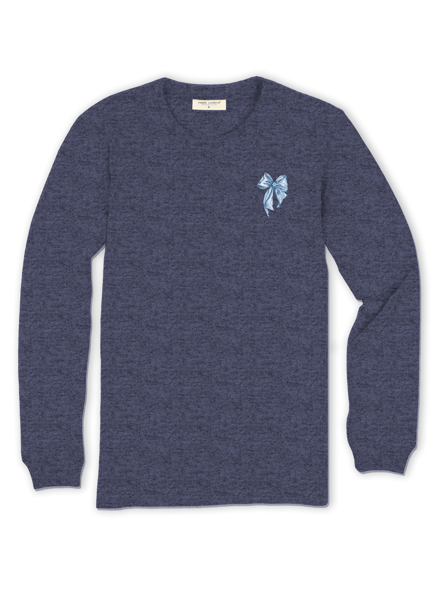 Blue Bow Proverbs 31:25 Long Sleeve -