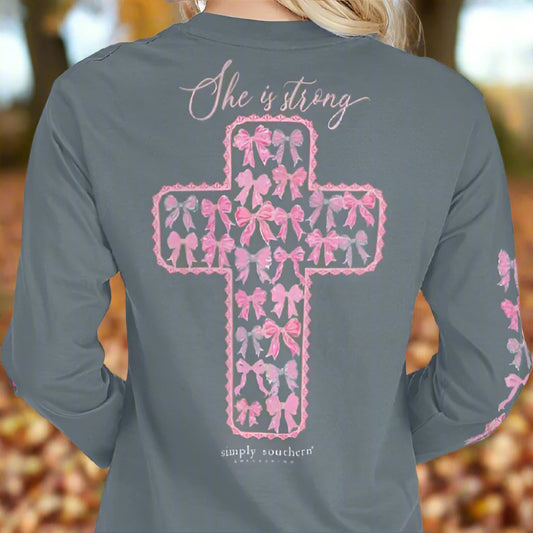 Bow Cross LS Tee