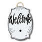 White Bloom Welcome Sign
