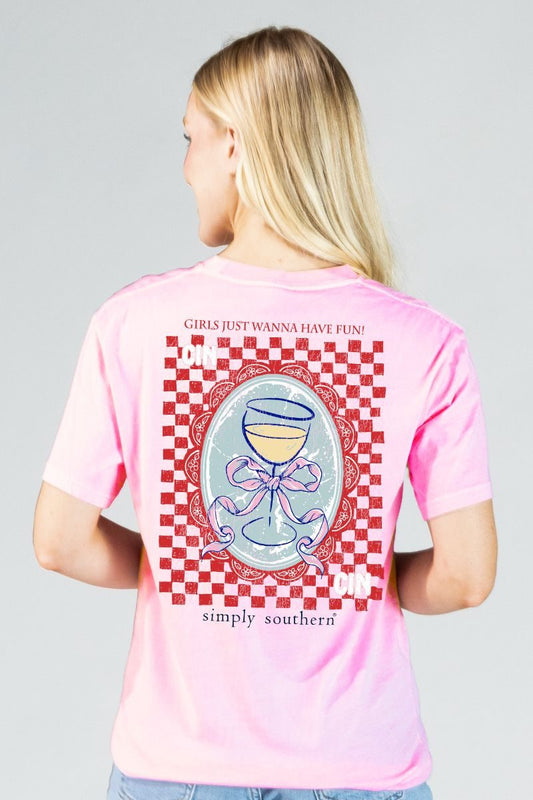 Girls Just Wanna Have Fun Mineral Wash Tee