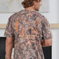 Orange Logo Dog Camo Mineral Wash Tee