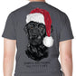 Santa Black Lab Mineral Wash Tee