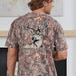 Deer on Camo Short Sleeve Tee