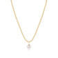 17" Choker Beaded - Classic Gold 3mm - Classic Pearl