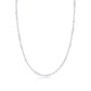 17" CHOKER BEADED - HOPE UNWRITTEN STERLING 3MM