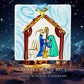 NATIVITY BLUE SQUARE