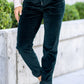 Emerald Corduroy High Waist Cuffed Jogger Style 88863