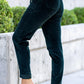 Emerald Corduroy High Waist Cuffed Jogger Style 88863