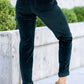 Emerald Corduroy High Waist Cuffed Jogger Style 88863