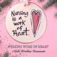 Nursing Heart Blue