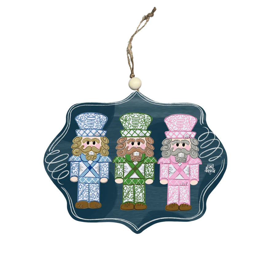 Navy Nutcrackers DK Ornament