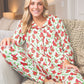 SS Cardinal Button Up Pajama Set -