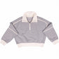 Quarter Zip Contrast Heather Grey SS