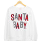 Santa Baby White Pull -