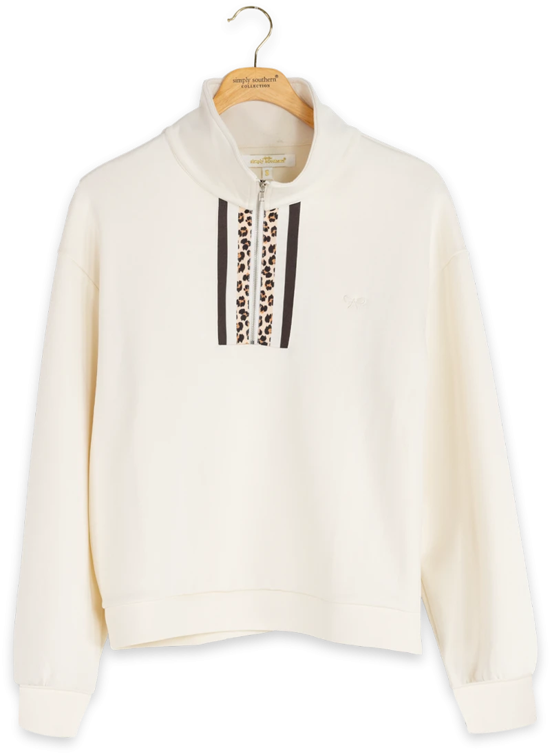 Cream Cheetah Pullover