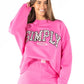 Simply Oversized Pink Polka Dot
