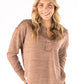 Brown Ribbed Long Sleeve -
