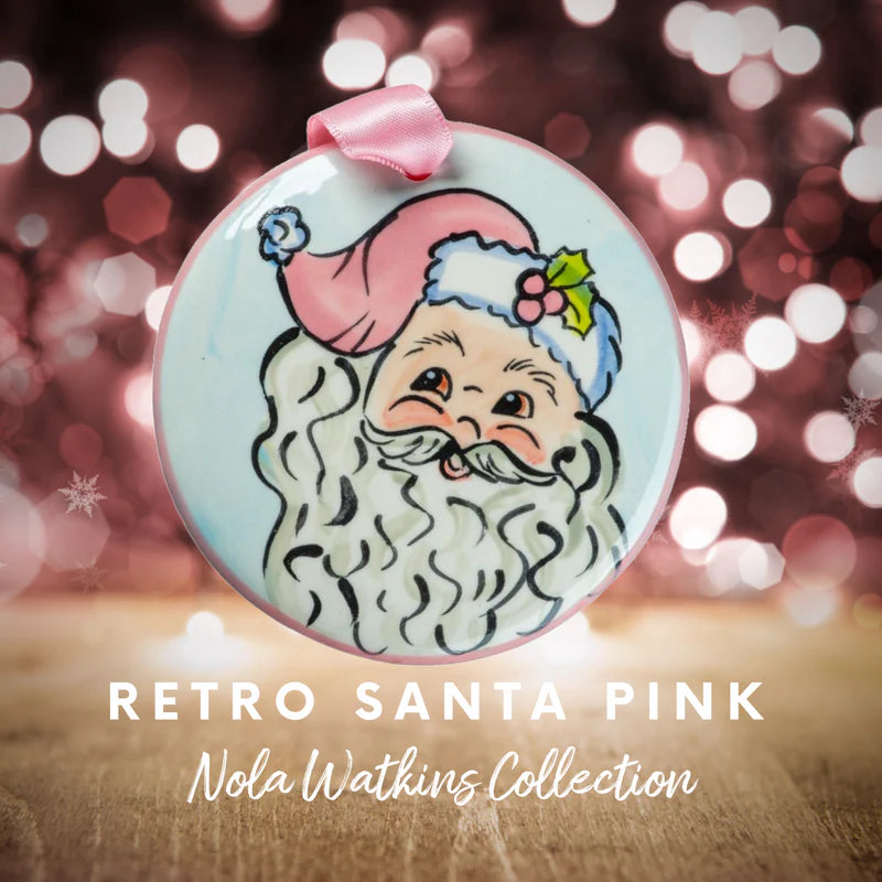 Pink Santa Face