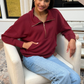 SS Ragland HalfZip - Burgundy