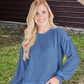 Knit Amber Pullover - Dark Blue