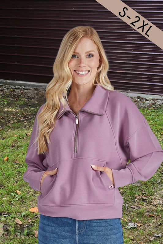 SS Ragland HalfZip - Grape
