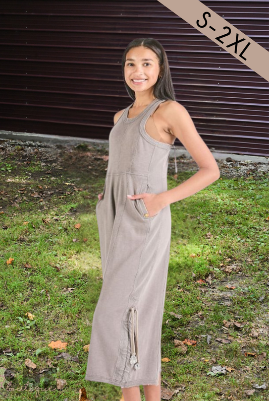 SS Vivian Jumpsuit - DK Grey