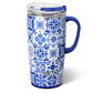 Indigo Tiles Travel Mug 22oz