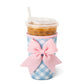 Gingham Iced Cup Coolie (Medium)
