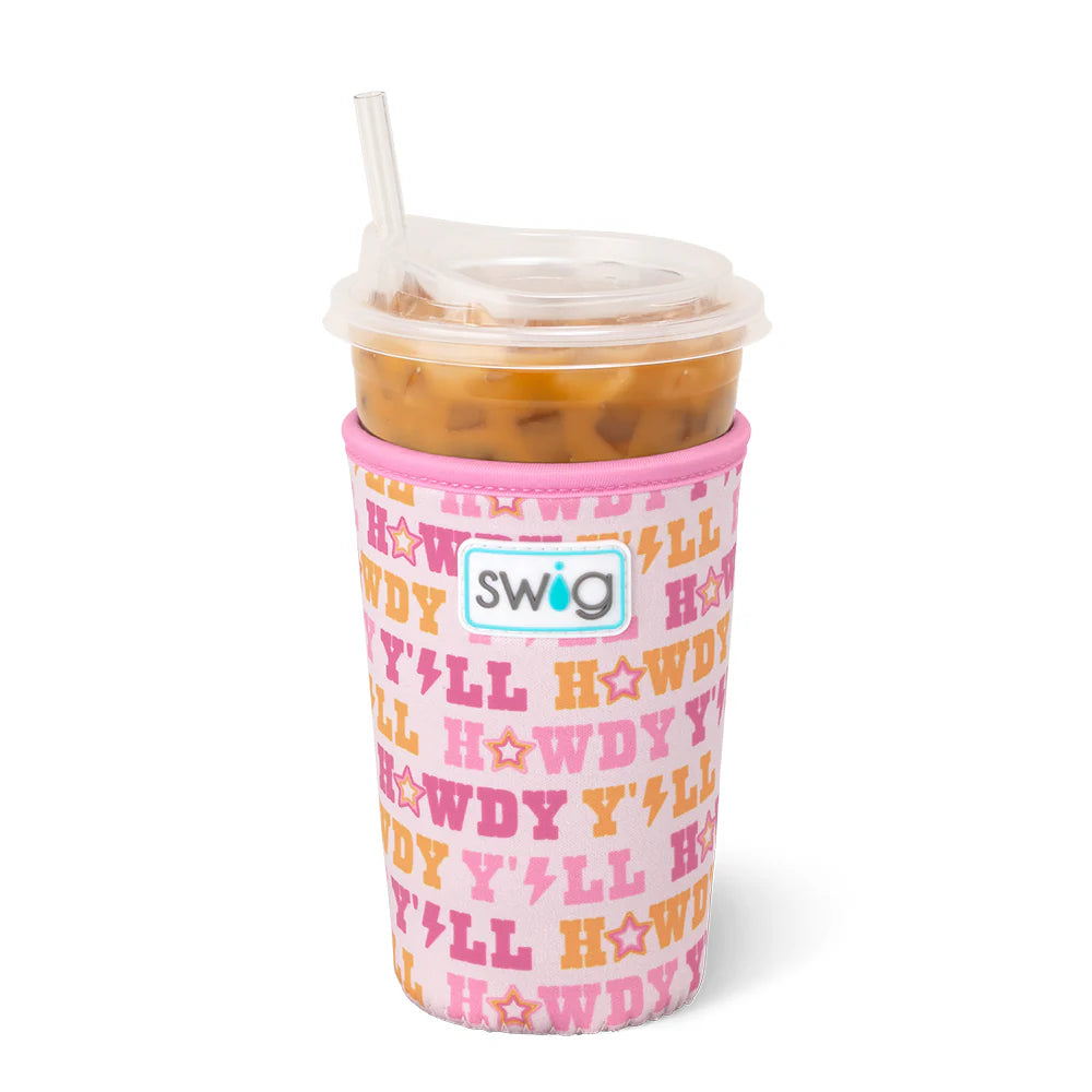 Howdy Yall Medium Iced Cup Coolie