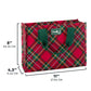 Christmas Plaid Small Reuseable Tote